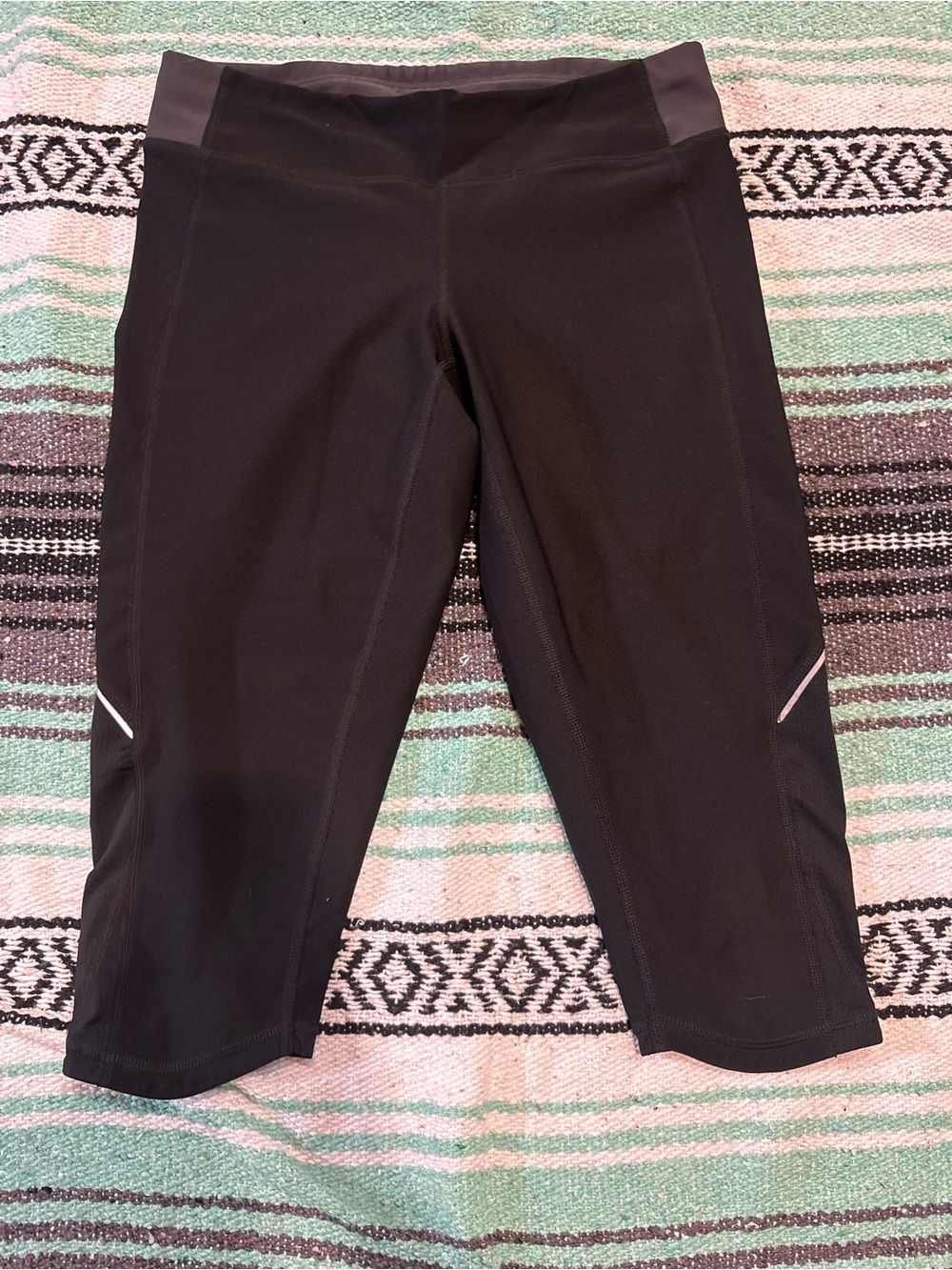Women’s ' Black Active Capri Performance Leggings